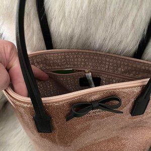 kate spade Bags - Kate Spade Rose Gold Sparkly Tote kate spade Bags - Kate Spade Rose Gold Sparkly Tote
